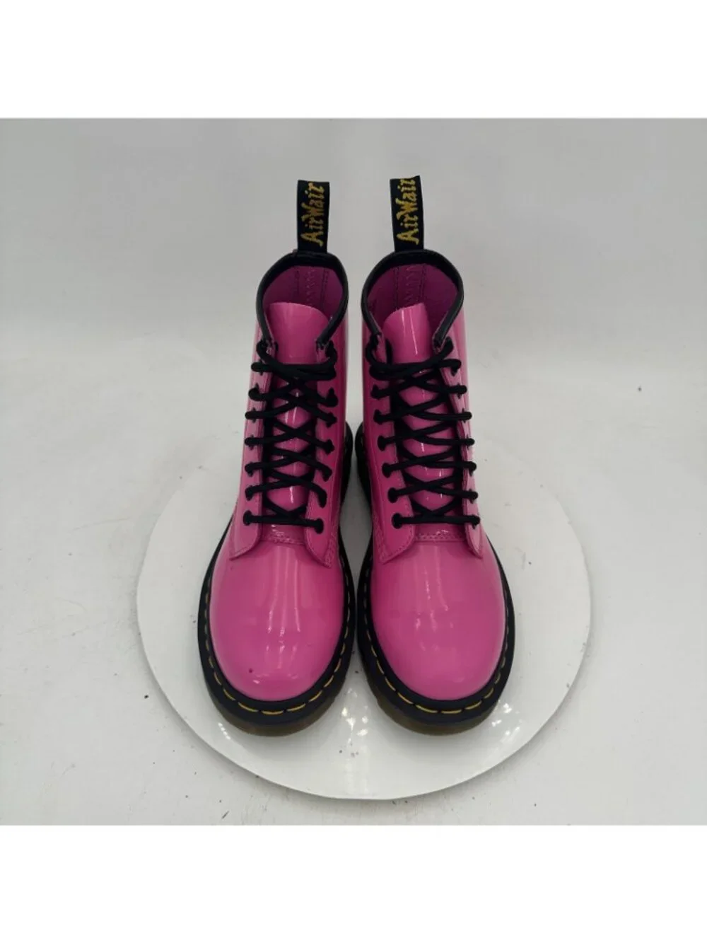 Dr. Martens Women Size 6 Men 5 Hot Pink Leather 8 Hole Lace Up Combat Boot